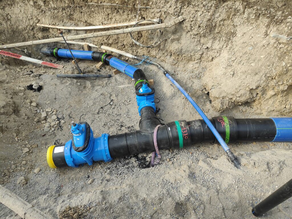 Zusammenschluss Transportleitung Alte Haldenstrasse - Haldenstrasse